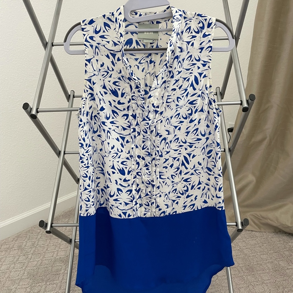 Tunic button down. 100%silk. Maeve brand (Anthropologie)